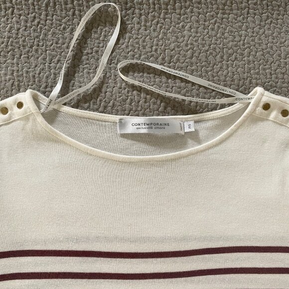 Contemporaine Par Simons Nautical-Striped Sailor Sweater - Organic Cotton - Picture 5 of 7